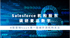 Salesforce机构股东调研麦达数字，A股营销SaaS第一股被外资机构关注